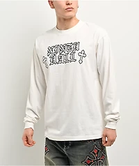 Ninth Hall Tone Def White Long Sleeve T-Shirt