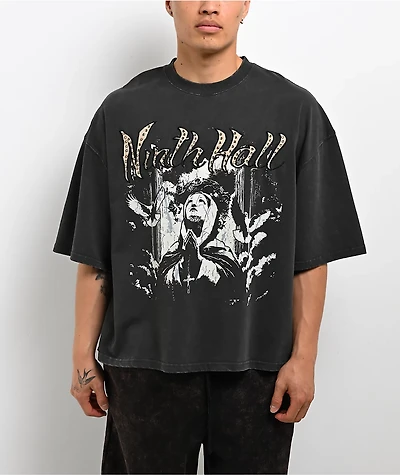 Ninth Hall Too Many Birds Grey Wash T-Shirt