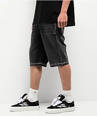 Ninth Hall Tout Slim Black Wash Denim Shorts