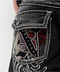 Ninth Hall Tout Slim Black Wash Denim Shorts