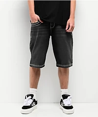 Ninth Hall Tout Slim Black Wash Denim Shorts