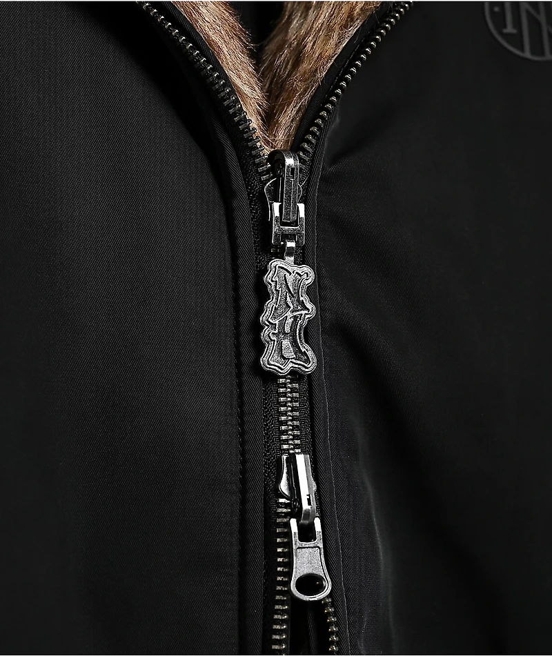 Ninth Hall Trip Black & Faux Fur Reversible Jacket