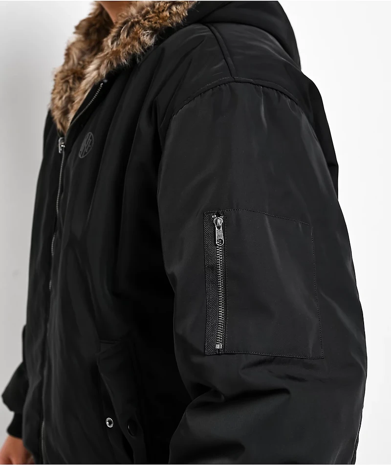 Ninth Hall Trip Black & Faux Fur Reversible Jacket
