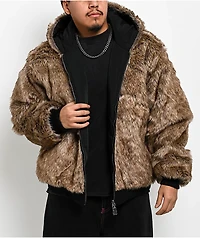 Ninth Hall Trip Black & Faux Fur Reversible Jacket