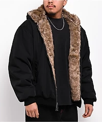 Ninth Hall Trip Black & Faux Fur Reversible Jacket