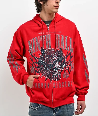 Ninth Hall Trophy Chasers Red Zip Hoodie