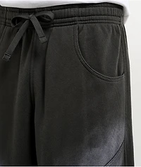 Ninth Hall Tucked Double Knee Grey Wash Baggy Sweatpants