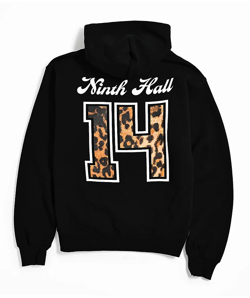 Ninth Hall Varsity Rose Black Hoodie