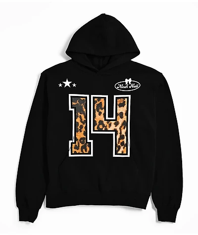 Ninth Hall Varsity Rose Black Hoodie