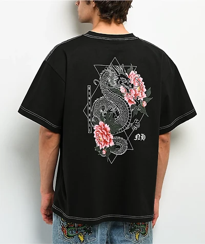Ninth Hall Venom Contrast Black T-Shirt