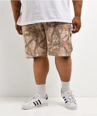 Ninth Hall Waylay Double Knee Camo Canvas Cargo Shorts
