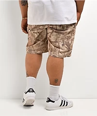 Ninth Hall Waylay Double Knee Camo Canvas Cargo Shorts