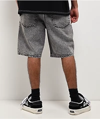 Ninth Hall Waylay Dragon Grey Wash Denim Shorts