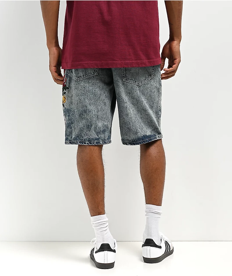 Ninth Hall Waylay Light Blue Denim Shorts