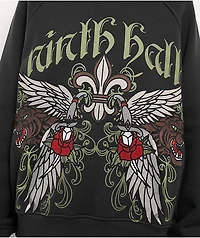 Ninth Hall Wichita Raglan Black Hoodie