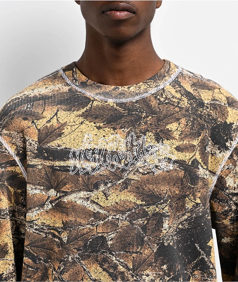 Ninth Hall Woodland Camo Thermal Long Sleeve T-Shirt