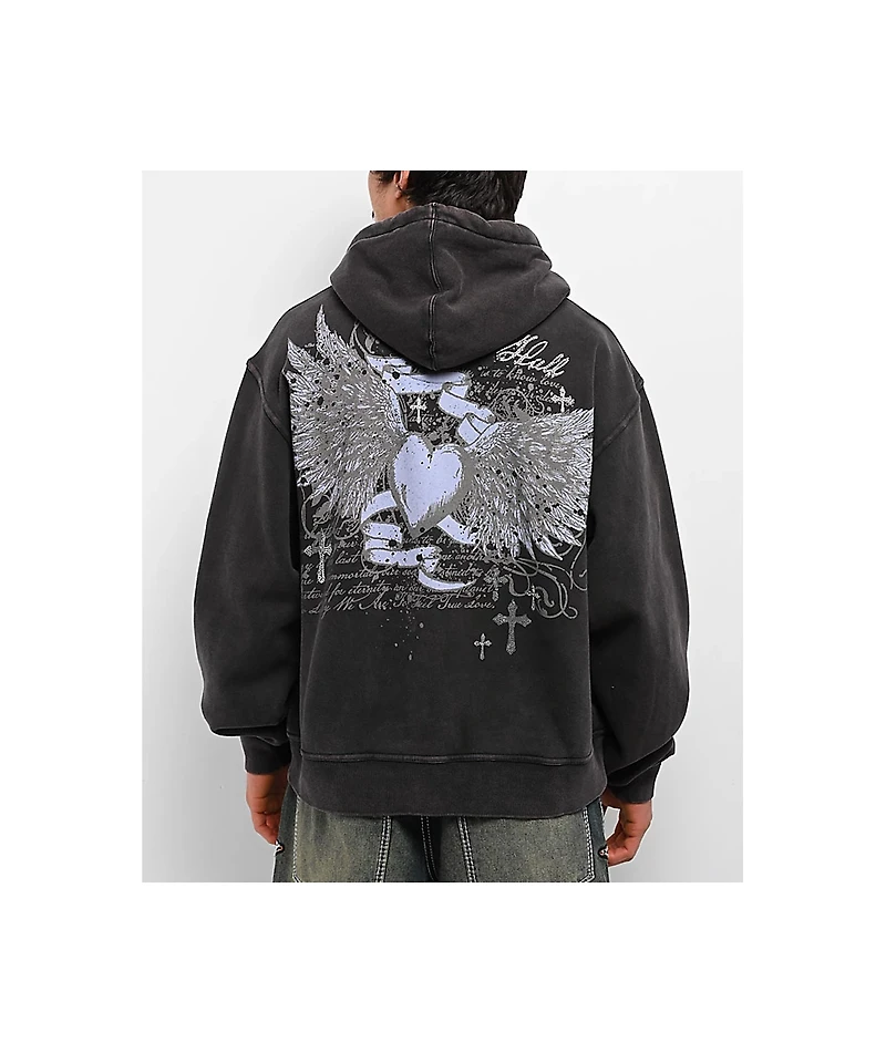 Ninth Hall Y2K Revival Black Hoodie