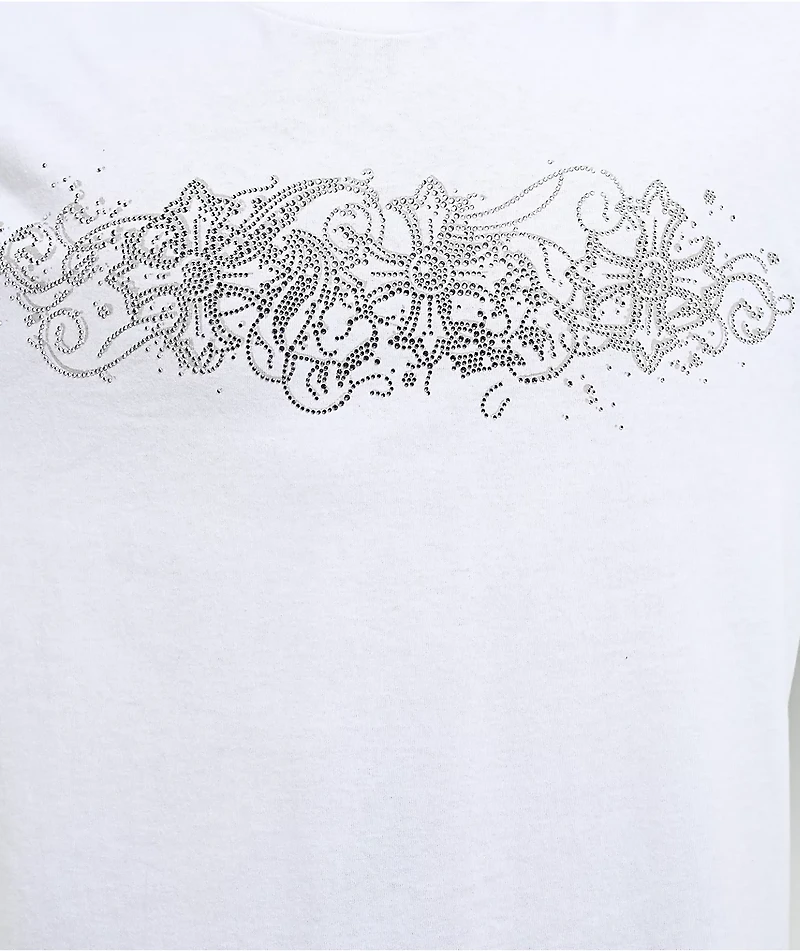 Ninth Hall Y2K Rival White Long Sleeve T-Shirt