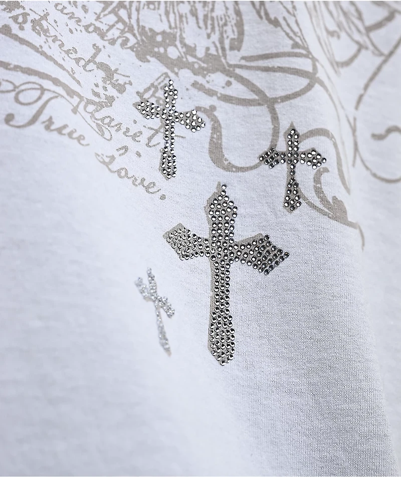 Ninth Hall Y2K Rival White Long Sleeve T-Shirt