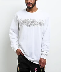 Ninth Hall Y2K Rival White Long Sleeve T-Shirt