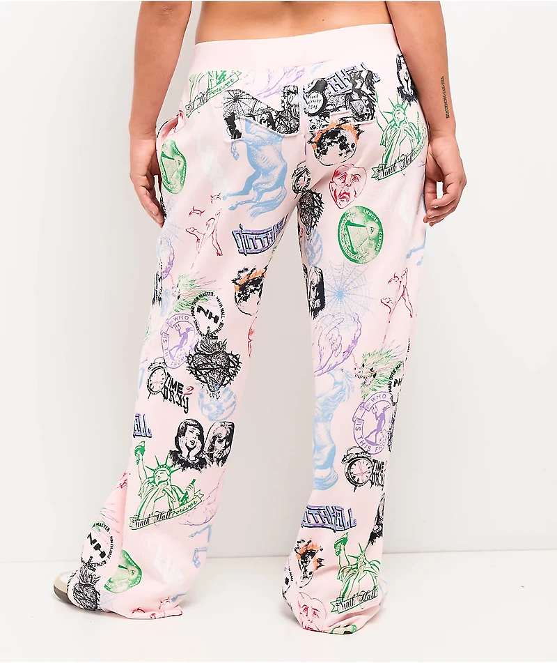 Ninth Hall Zellie Pink Sweatpants