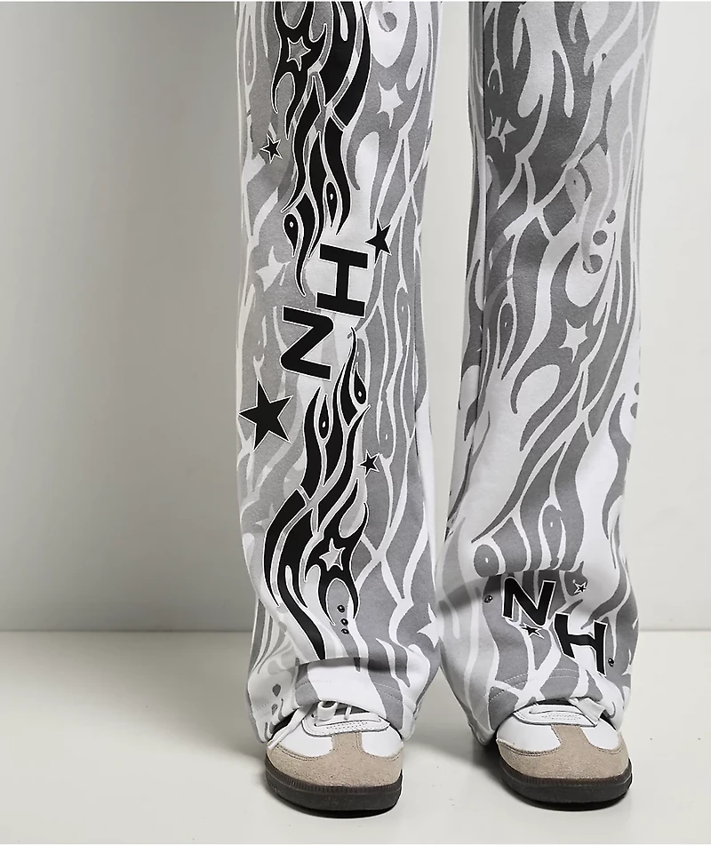 Ninth Hall Zellie White Sweatpants