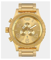 Nixon 51-30 All Gold Chronograph Watch