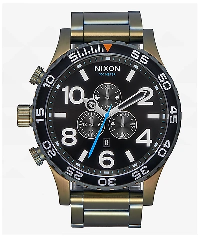 Nixon 51-30 Black Sunray & Surplus Chronograph Watch