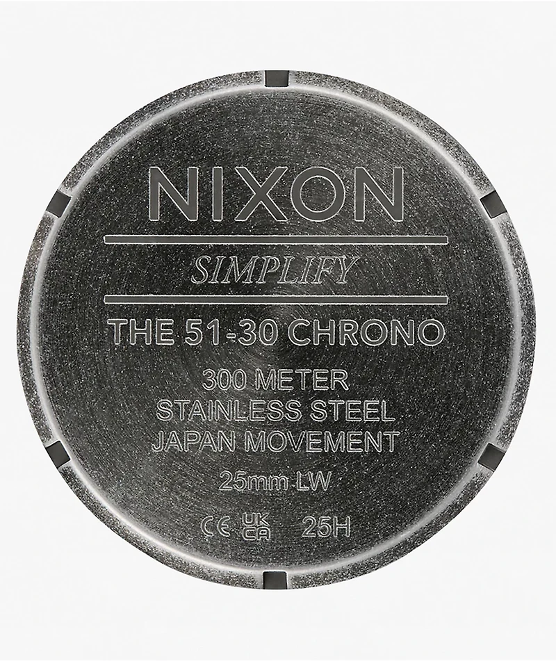 Nixon 51-30 Chrono Antique Silver & Pumice Analog Watch