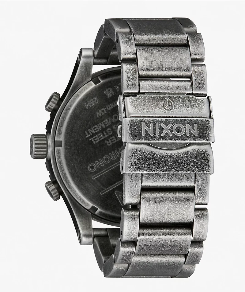 Nixon 51-30 Chrono Antique Silver & Pumice Analog Watch