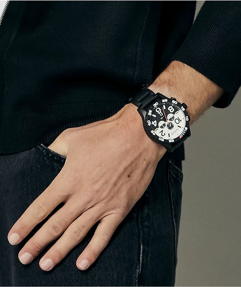 Nixon 51-30 Chrono Black & White Analog Watch