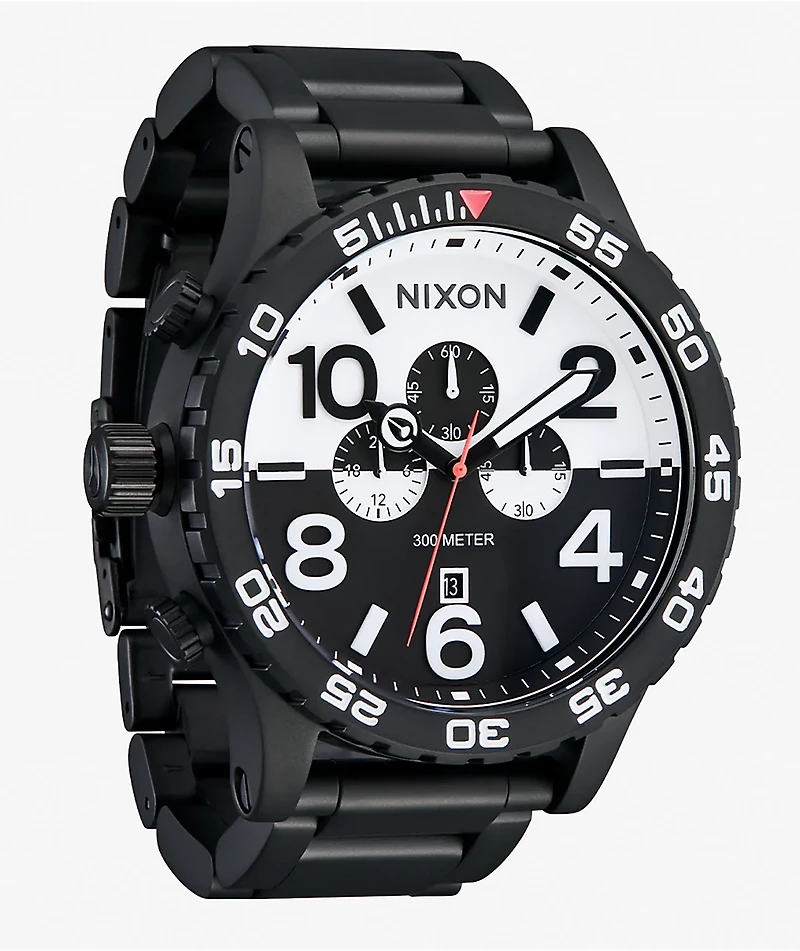Nixon 51-30 Chrono Black & White Analog Watch