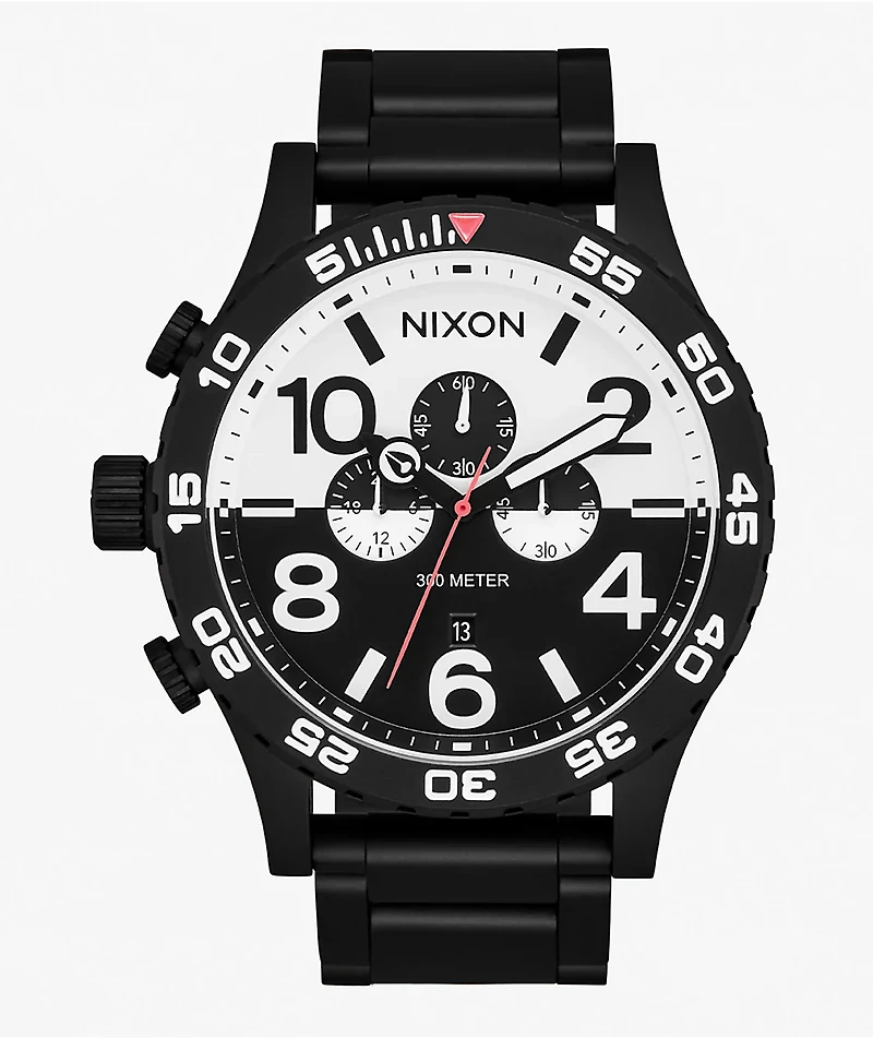 Nixon 51-30 Chrono Black & White Analog Watch
