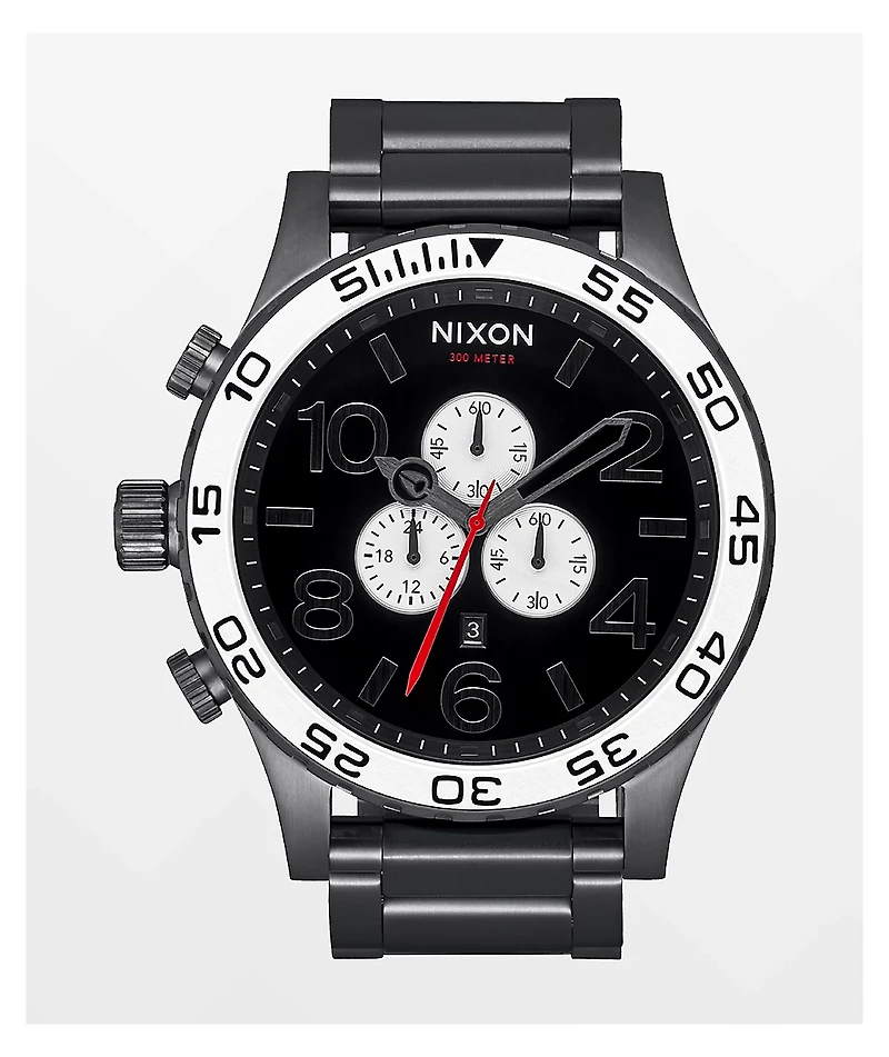 Nixon 51-30 Chrono Black & White Chronograph Watch