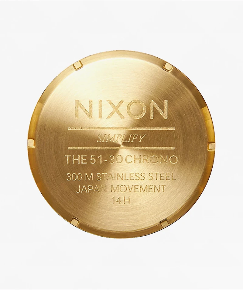 Nixon 51-30 Chrono Dim Gold & Black Analog Watch