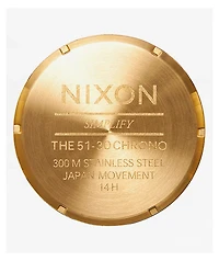 Nixon 51-30 Chrono Gold & Turquoise Analog Watch