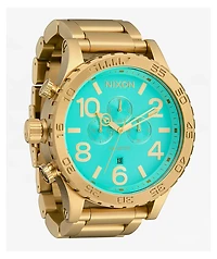 Nixon 51-30 Chrono Gold & Turquoise Analog Watch