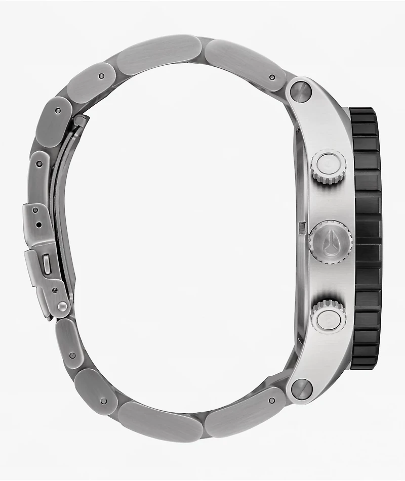 Nixon 51-30 Chrono Silver & White Lume Analog Watch