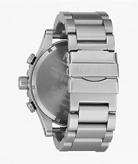 Nixon 51-30 Chrono Silver & White Lume Analog Watch