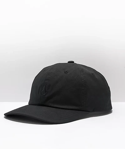 Nixon Agent Black Strapback Hat