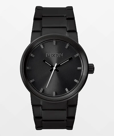 Nixon Cannon All Black Analog Watch