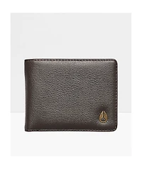 Nixon Cape Vegan Leather Brown Bifold Wallet