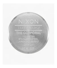 Nixon Corporal Silver, Rose Gold & Black Analog Watch