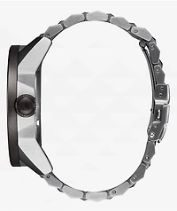 Nixon Corporal Silver & Gunmetal Analog Watch