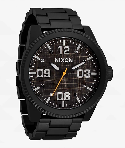 Nixon Corporal Stainless Steel Black Analog Watch
