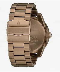 Nixon Corporal Stainless Steel Desert Gold & Arles Blue Analog Watch