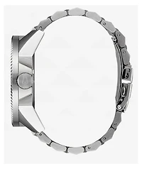 Nixon Corporal Stainless Steel Silver & Coral Analog Watch