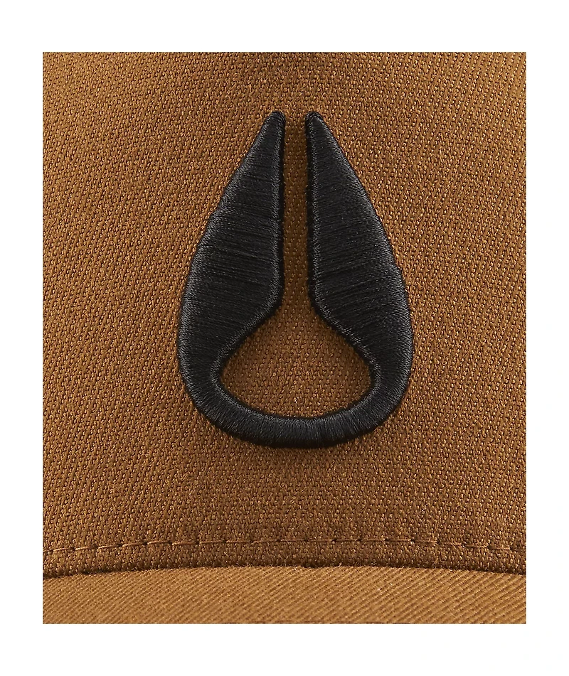 Nixon Deep Down Brown Athletic Snapback Hat