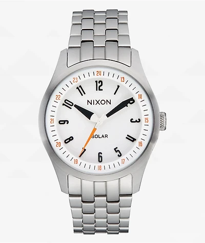 Nixon Echo 38 Silver & Cloud Dancer Analog Watch