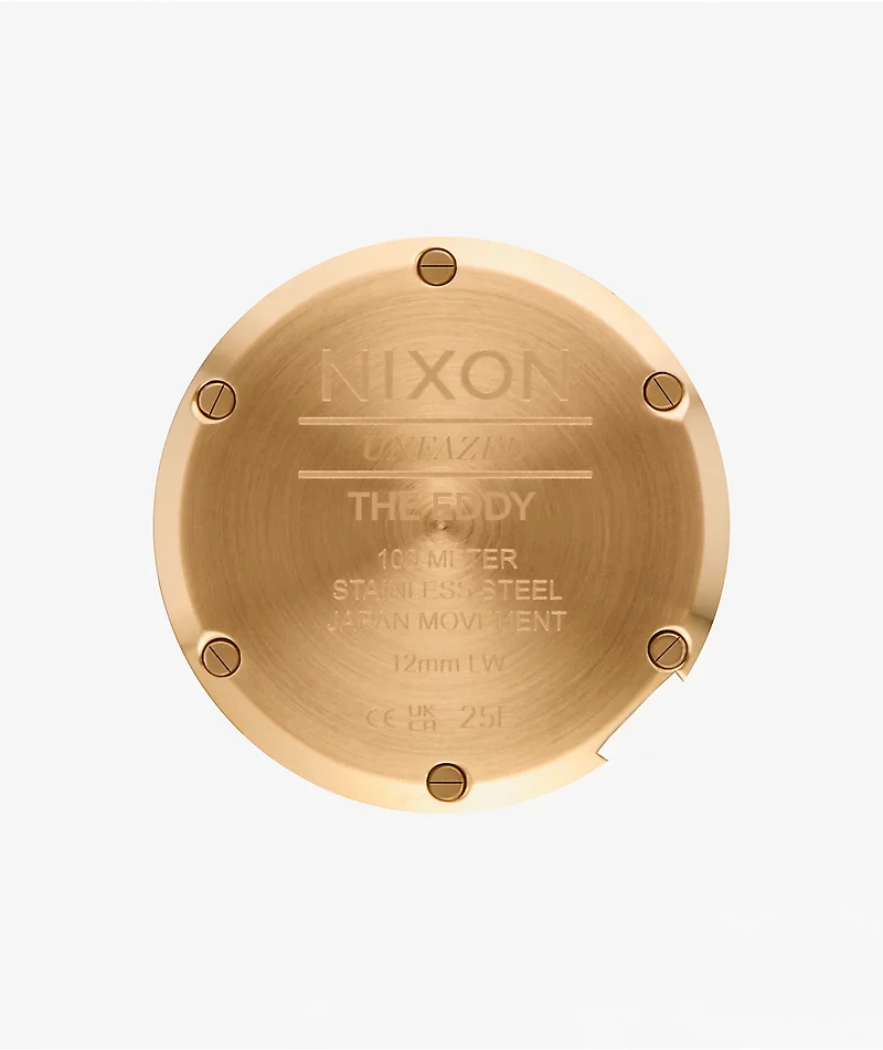 Nixon Eddy Gold & Black Analog Watch